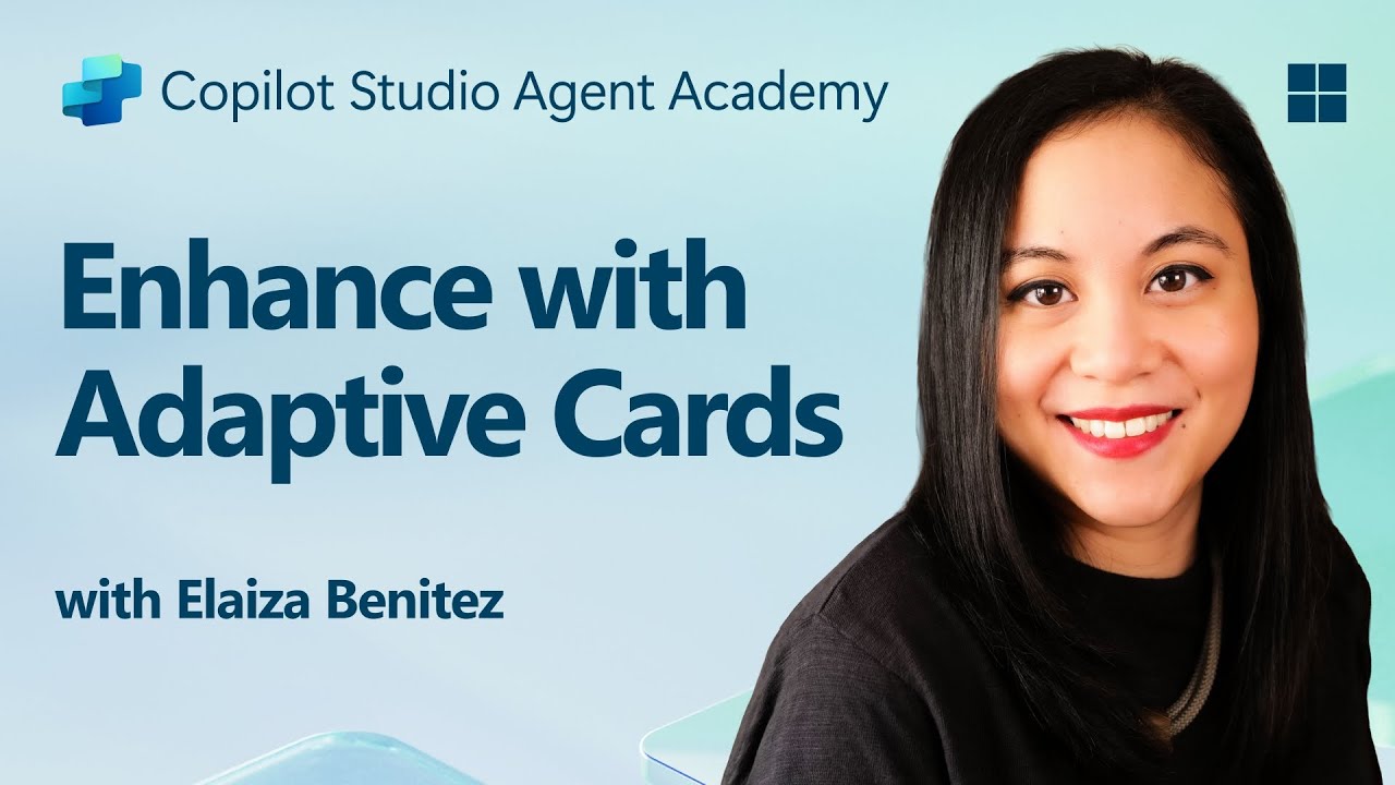 Adaptive cards video thumbnail