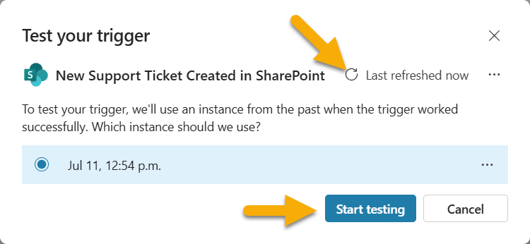 Monitor Trigger Test